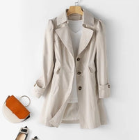 ARIANA | ELEGANTER UND LÄSSIGER WINDBREAKER – Cremeweiß
