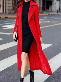 Heidi-Mode | Damen Wollmantel – Rot