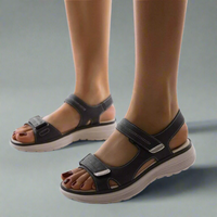 Wilhelmine | Orthopädische Sandalen mit premium Komfort für Damen – Schwarz