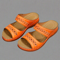 Delina | Hochwertige orthopädische Damensandalen für einen komfortablen Sommer – Orange
