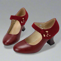 Philomara | Niedliche Pumps aus veganem Material – Rot