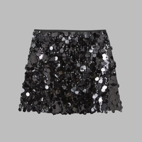 Norberta | Dazzling Sequin Rock für funkelnde Eleganz – Schwarz