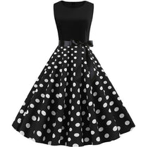 Rockabilly-Polka-Punkte – Schwarz