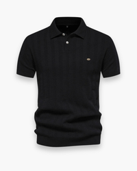 Herren Atmungsaktives Poloshirt | Stilvolles Design – Schwarz