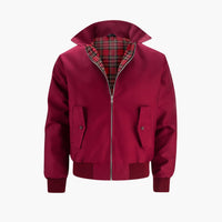 Rippbündchen Harrington Jacke für Herren – Bordeaux
