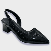 Heidi | Orthopädische Pumps aus Premium-Kunstleder – Schwarz