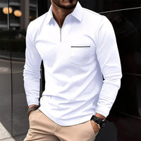 Bernard - Komfortables Langarmshirt – Weiß