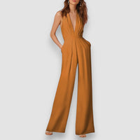 Emilia | Weites Bein Jumpsuit – Orange