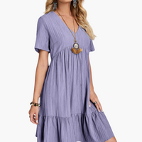 Lotte | Bequemes stilvolles Kleid – Lila