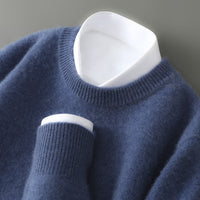 Wayne - Bequemer und warmer Pullover – Blau