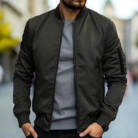 Trendige Bomberjacke für Herren – Oliv