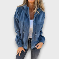 Lenia – Kapuzenjacke mit Reißverschluss – Blau