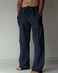 Herren Lässige Kordelzug-Hose | Lockerer Schnitt – Dunkelblau