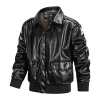 Bowen Vintage Lederjacke – Schwarz