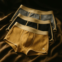 Max | Iconic Ferran Herren Boxershorts klassisch – Gelb / Schwarz / Grau