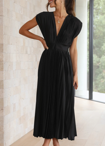 Brittney's  Himmlische Eleganz Maxikleid mit Ärmeln