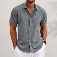 Herren Klassisches Button-up Hemd | Sommerlich Elegant – Grau