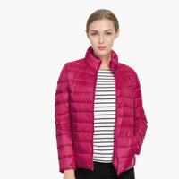Leichte Daunenjacke für Damen – Pink