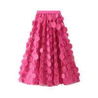 Salome - Eleganter und modischer Rock – Rosenrot