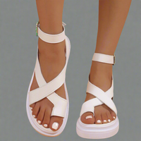 Elsweth | Sommer-Sandale mit dicker Sohle aus Premium-Material – Weiß