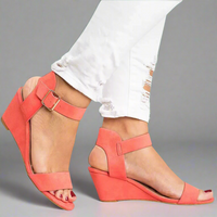Maresia | Bequeme Sandalen für empfindliche Füße – Wassermelonenrot