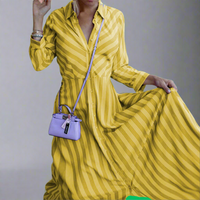 Velhilde | Luftiges Maxikleid mit Stil – Gelb