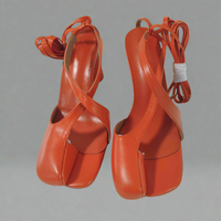 Zunilda | Elegante Tabi-Sandalen mit Hohem Absatz – Orange