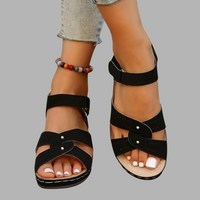Nadja | Komfortable Orthopädische Plateau-Schuhe – Schwarz