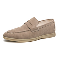 Julian | Herren Formelle Leder-Loafer – Khaki