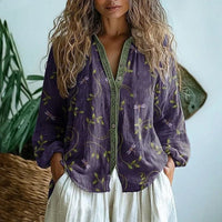 Oriana - Bluse mit weichem Griff – Lila