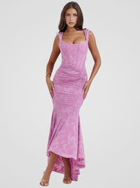 LUXE LACE MERMAID DRESS – Rosa/Lila