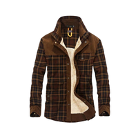 WODEN - Jacke aus dickem Flanell für Männer – Khaki