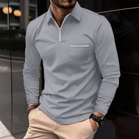 Bernard - Komfortables Langarmshirt – Grau