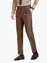 Sander | Herren Winter Business Hose – Kaffee