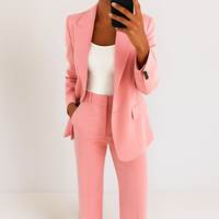 Melanie™ | Zweiteiliger Damenanzug – Rosa