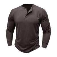 TILMAN - LANGÄRMLIGES TAILLIERTES T-SHIRT – Braun