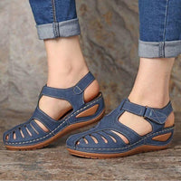Marina | Bequeme Sandalen – Blau