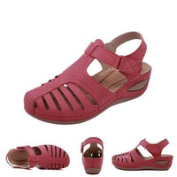 Marina | Bequeme Sandalen – Rot