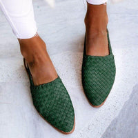 Mina | Handgefertigte Loafers für Frauen – Grün