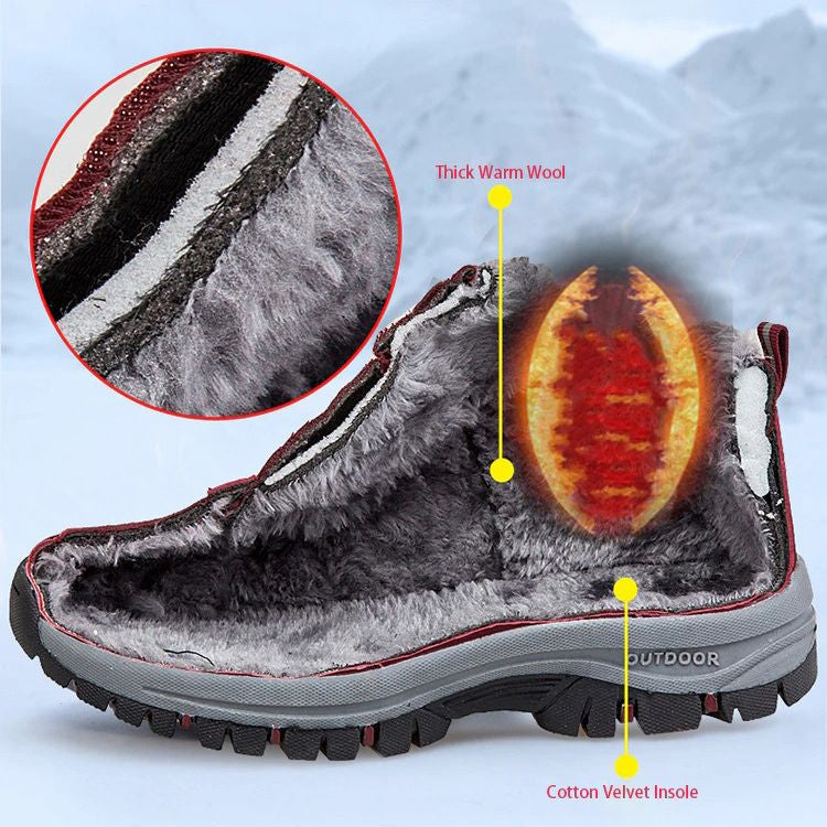 Leyandra | Damen Wasserdichte Orthopädische Schneeschuhe mit Warmem Futter