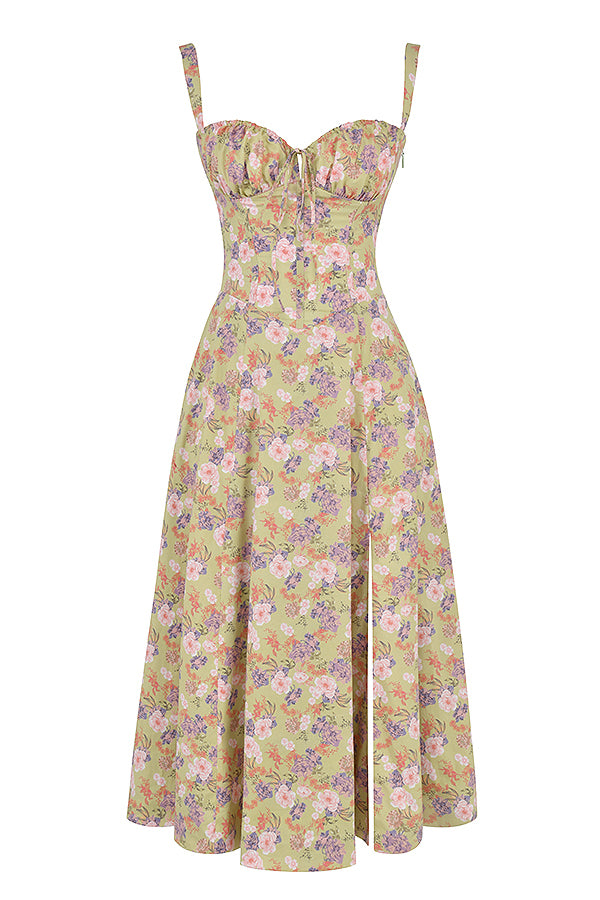 Amara - Florales Midi-Kleid