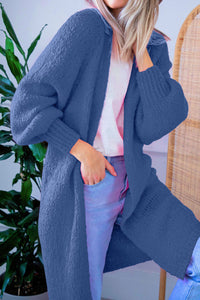 Heidi-Mode | Offene Front Strickjacke – Blau