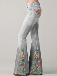 Lehmann Modehaus | Stylische Jeans mit weitem Schnitt für Frauen – Grau