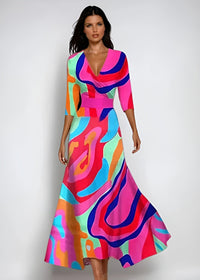 Emily - Luxuriöses Schönes Kleid – Bunt
