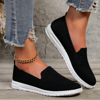 Claudia | Damen Casual Slip-On Sneaker Komfort Alltag Modern Leicht – Schwarz