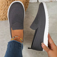 Claudia | Damen Casual Slip-On Sneaker Komfort Alltag Modern Leicht – Dunkelgrau