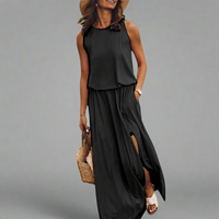 Wolff | Elegantes Maxi-Kleid für Damen – Schwarz