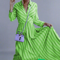 Velhilde | Luftiges Maxikleid mit Stil – Grün