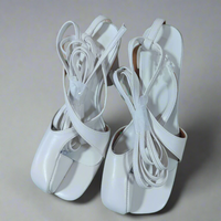 Zunilda | Elegante Tabi-Sandalen mit Hohem Absatz – Weiß
