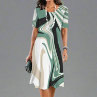 Urswinda | Elegantes Farbverlauf-Sommerkleid – 5ZNC2
